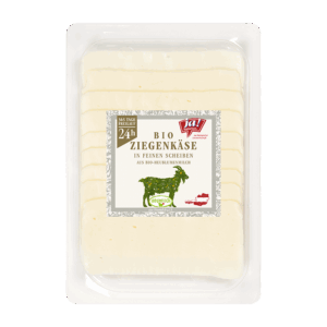 Bio-Ziegenkäse Scheiben aus Heumilch