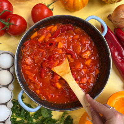 Shakshuka in einem Topf