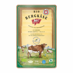 Bio-Bergkäse Scheiben aus Heumilch