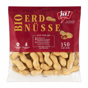 geröstete Bio-Erdnüsse in Schale