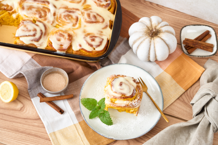 Kürbis-Zimtschnecken