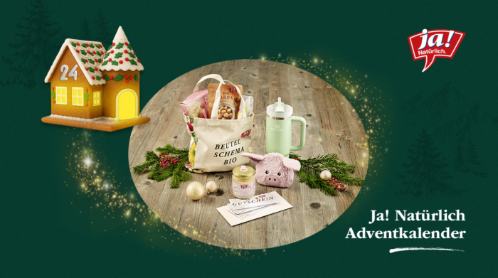 Gewinnspielbild: Stanley Cup und Ja! Natürlich Jutebeutel gefüllt mit Ja! Natürlich Produkten