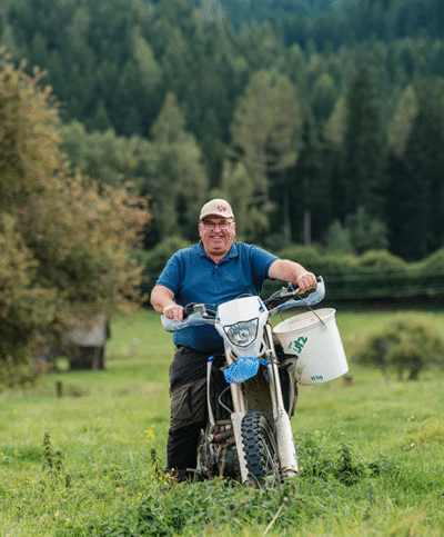 Gerhard Zechner auf dem Motorrad