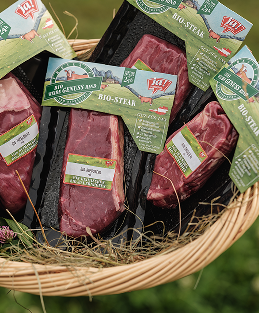 Ja! Natürlich Weidegenussrind Produkte