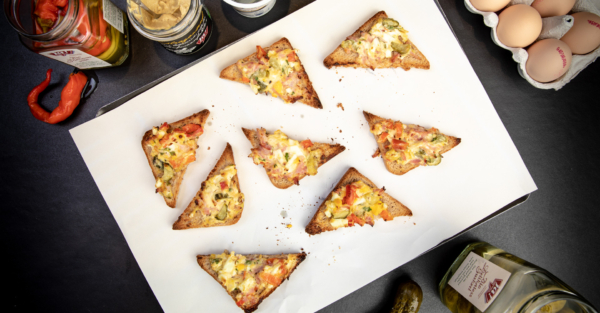 Bunter Crème fraîche Toast