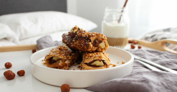 Gebackene French-Toast-Rollen