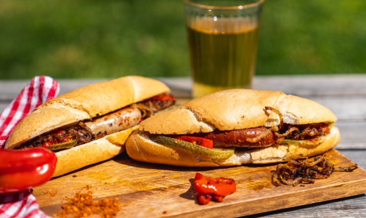 Hot Dog vom Grill