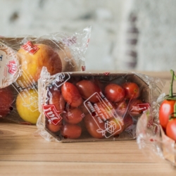 Ja! Natürlich Bio-Paradeiser und Äpfel.