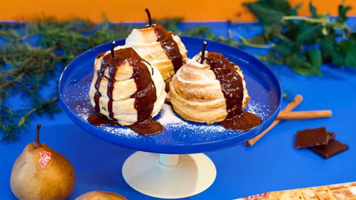 Winterbirnen im Bio-Blätterteig