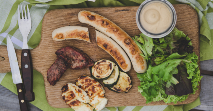 Kalbsbratwürstel vom Grill