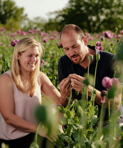 Hannes Seifried und seine Partnerin am ohnfeld