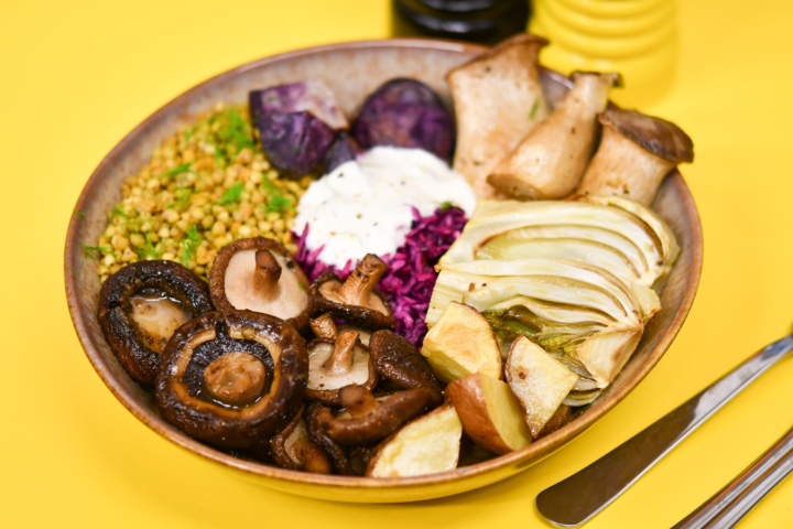 Buchweizen-Pilz-Bowl