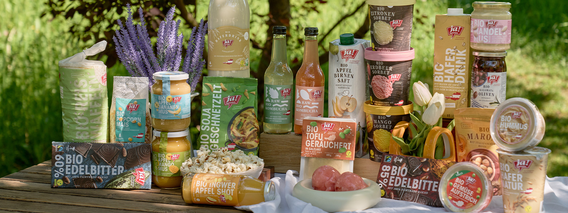 Vegane Produktrange von Ja! Natürlich