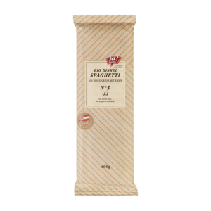 Bio Dinkel-Spaghetti mit Ei