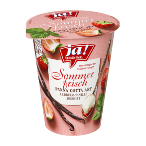 Fruchtjoghurt Sommerfrisch Panna Cotta Art