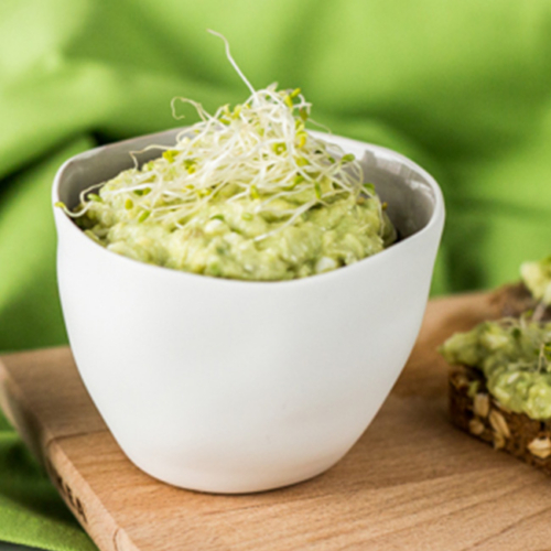 Bio-Avocado Dip mit Ja! Natürlich Cottage Cheese
