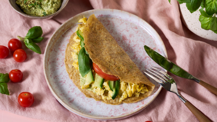 Leinsamen-Oat-Wraps