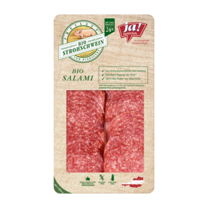 Bio-Salami in Scheiben