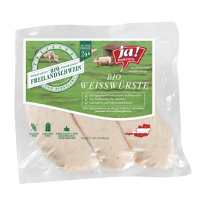 Bio-Weißwürste vom Freilandschwein