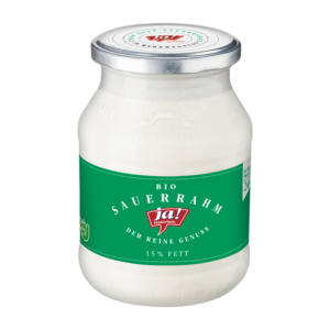 Bio Sauerrahm im Mehrwegglas