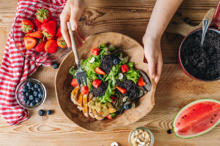Sommersalat mit Bio-Amaranth