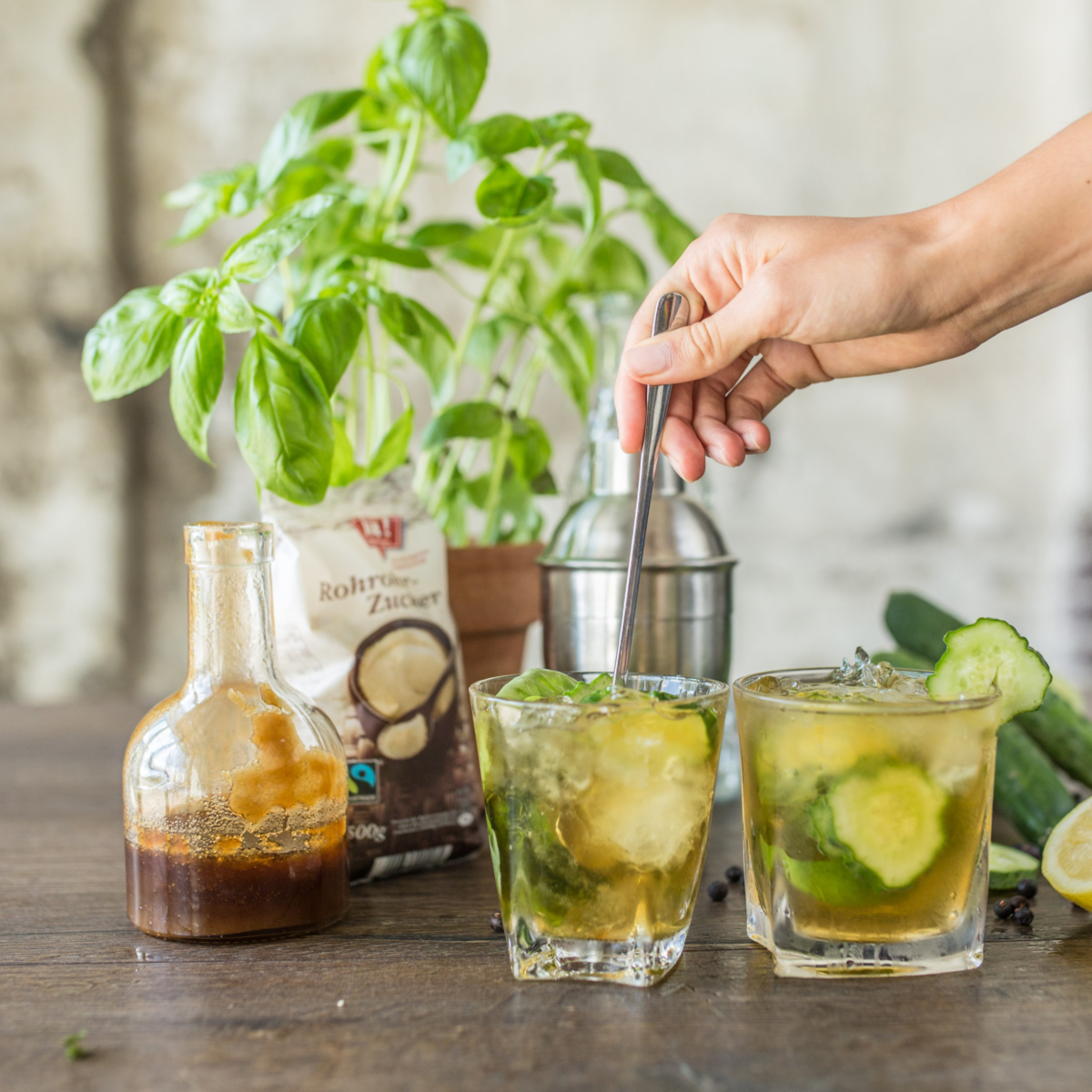 Gurken-Gin Cocktail | Rezept