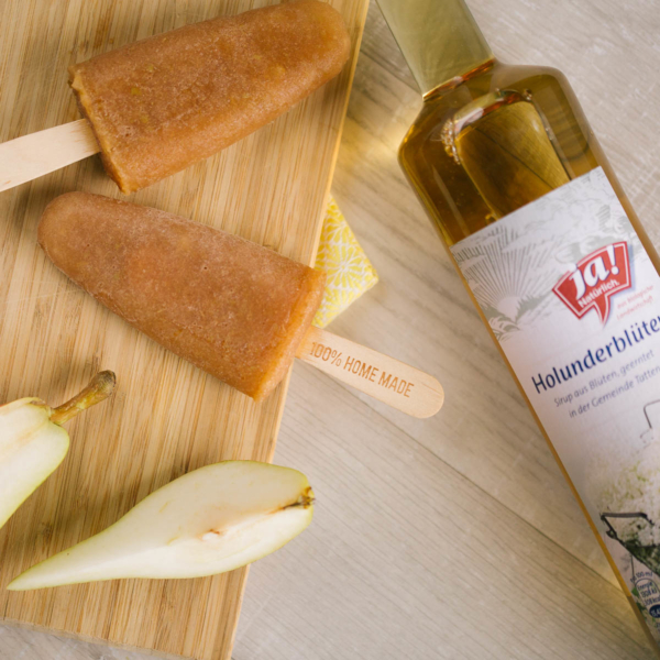 Schnelles Birne-Holunder Eis