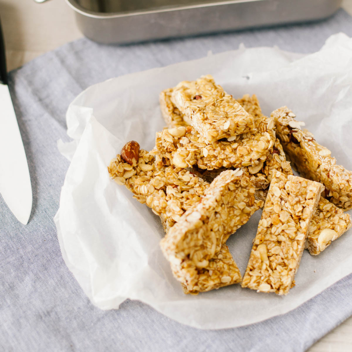 Selbstgemachte Granola-Riegel
