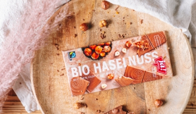 Ja! Natürlich Bio-Haselnussschokolade.