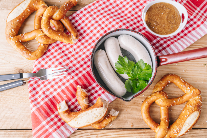 Weißwurst mit Brezn