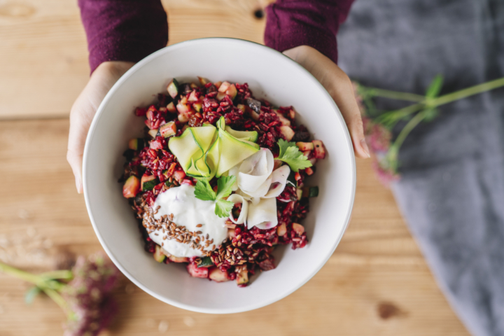 Risotto mit Bio-Rote Rübensaft