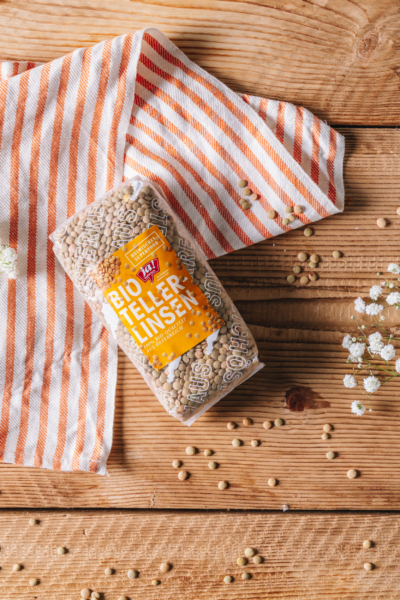 Telllerlinsen in Verpackung