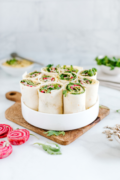 Burritos angerichtet