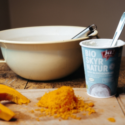 Skyr-Kürbiskuchen