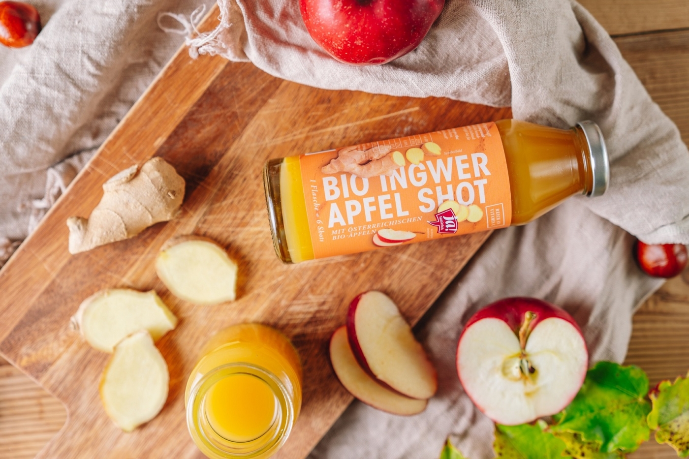 Apfel-Ingwer-Shot