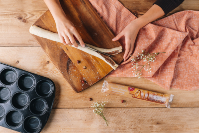 rollen und aufschneiden