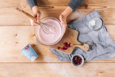 Skyr & Marmelade vermischen