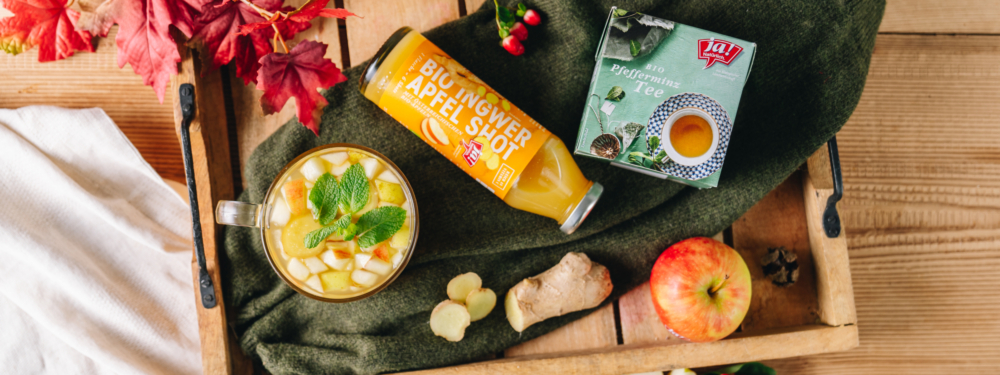 Zutaten für Apfel-Ingwer Punsch