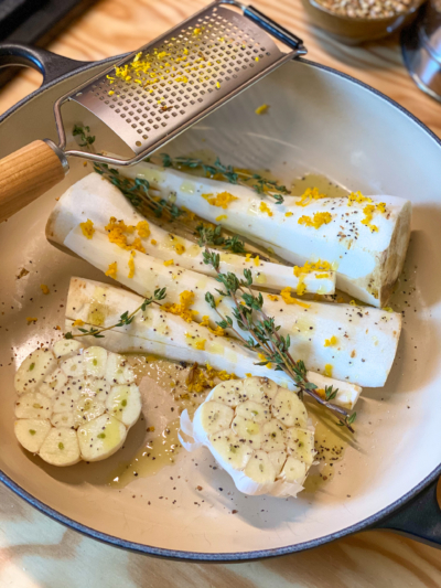 Pastinaken mit Knoblauch