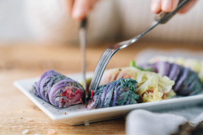 Chinakohl rot Roulade