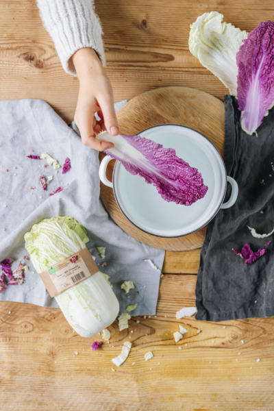 Chinkohl rot und weiß