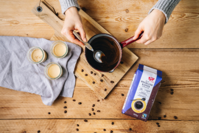 Topping Kaffee Panna Cotta