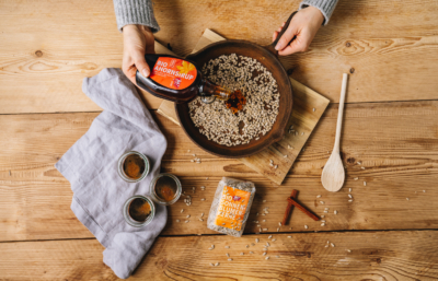 Kaffee Panna Cotta Krokant