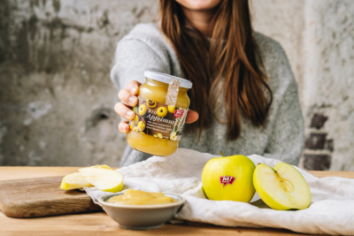 Bio-Apfelmus Golden Delicious