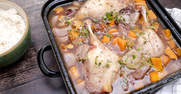 Ente Bourguignon – das schnelle Schmorgericht für kalte Wintertage