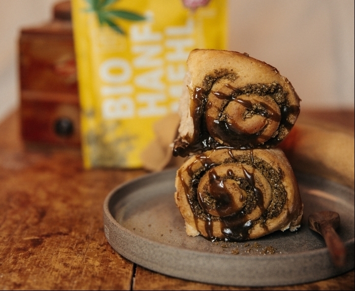 Vegane Bio-Hanf Schnecken mit Mandel