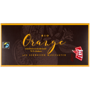 Bio-Edelbitterschokolade Orange