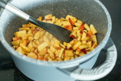 Bratapfel Toppin Hanfwaffeln