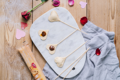 Gefüllte Blätterteigherzen