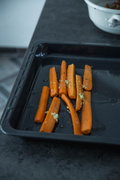 Karotten am Backblech